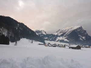 Skiing in damuels austria